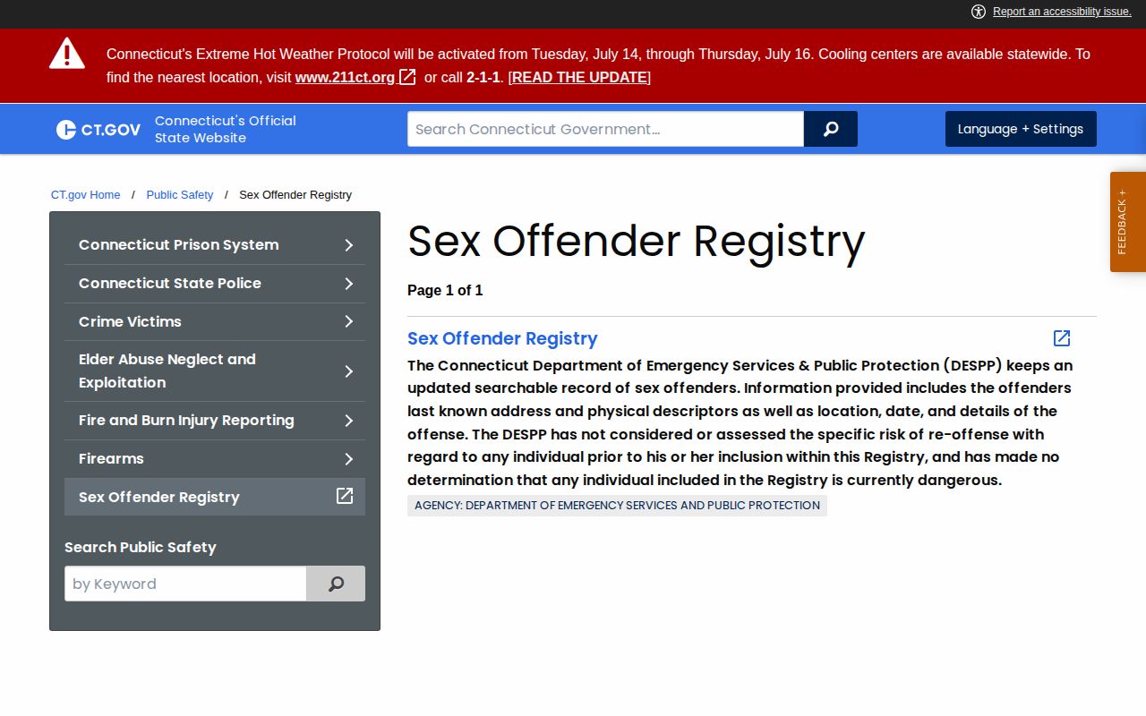 New Britain released inmate mugshot official Connecticut registry source